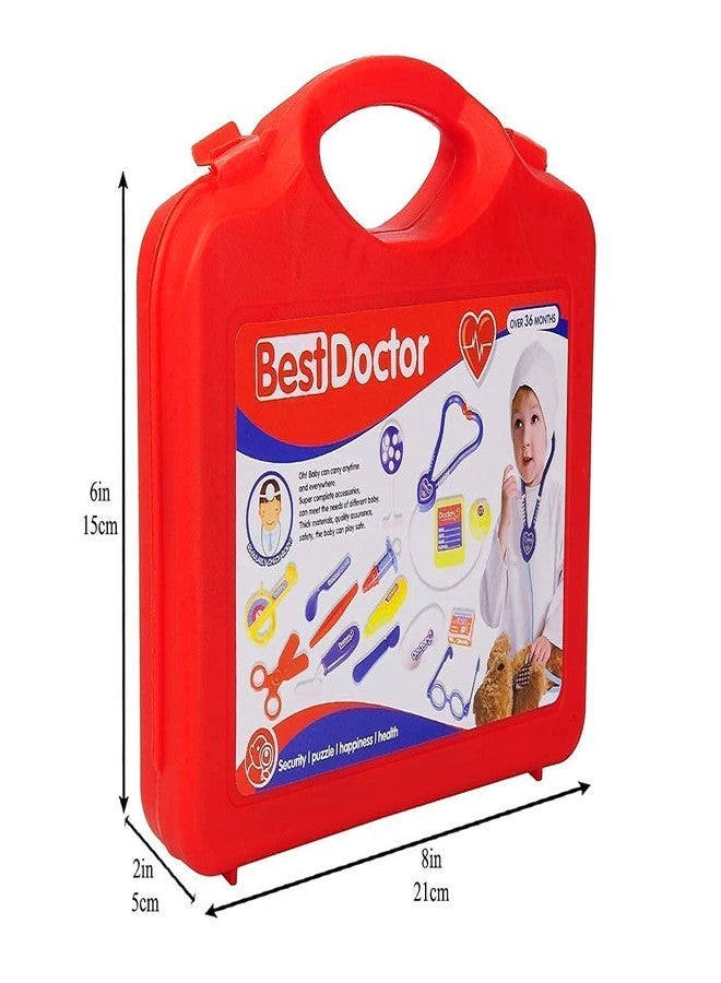 Grofler Doctor Play Set with Foldable Suitcase, Doctor Set Toy Game Kit, Compact Medical Accessories Toy Set Pretend Play Sets, Doctor Kit Toy for Kids. (Multicolor) - Image 4
